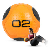 Medicine Ball Bola De Borracha Inflável Treino Funcional 2kg