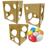 Medidor De Balões, Bexigas, Bolas Balão Mdf Medidas 2 A 10
