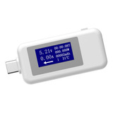 Medidor De Capacidade De Tensão De Corrente Tipo C Usb,