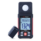 Medidor De Luz Digital 200.000lux Com Sensor Giratório 180º