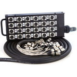 Medusa 24 Vias Montada Com Conectores Amphenol 60 Metros