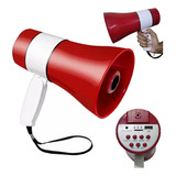 Megafone Microfone Alto Falante Sirene Cartao Sd Portatil