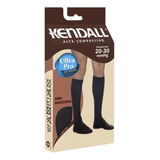 Meia Alta Compressão Masculina 20/30mmhg Preta 3/4 Cur Tam.g