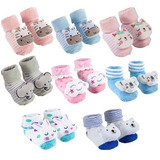 Meia Antiderrapante Sapatinho Pantufa Bebe Com Chocalho 