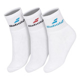 Meia Babolat Infantil Cano Médio Pack Com 3 Pares - 25 Ao 28