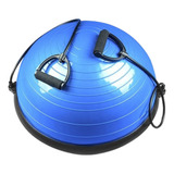 Meia Bola Yoga Bosu Fitness Pilates Alça Equilibrio 60cm