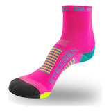 Meia Cano Médio Para Corrida Steigen Pink