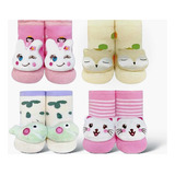 Meia De Bebe Conjunto 4 Pares