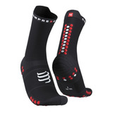 Meia De Compressão Compressport Corrida V4.0 Cano Médio 