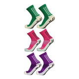 Meia Esportiva Antiderrapante Tipo Trusox Kit 3 Pares Unisex