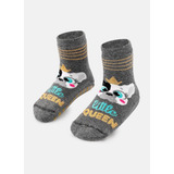 Meia Feminina Soquete Pansocks Puket Sola Emborrachada 7060
