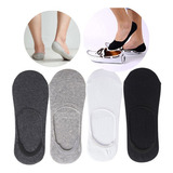 Meia Invisível Kit 12 Pares Sapatilha Unissex Com Silicone