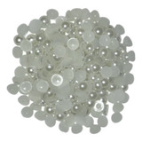 Meia Pérola Abs 8mm C/500gr - Branca - Mm Biju 