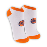 Meia Sem Cano Nba New York Knicks 39/43 - Branca Com Laranja