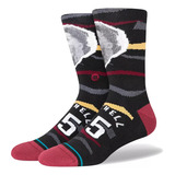Meia Stance Faxed Mitchell Black Cano Longo Nba