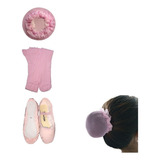 Meia-calça Dança Adulta + Sapatilha 1/2 Ponta + Acessório K3