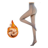 Meia-calça De Lã Térmica Translúcida Falsa Feminina 220g