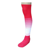 Meião Profissional Degrade Kit 20 Pares Vermelho Com Branco
