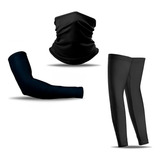 Meio Manguito + Bandana Elástico Balaclava Ciclismo Pernito