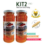 Mel Puro Com Favo 450g Kit 2 Und 100% Natural