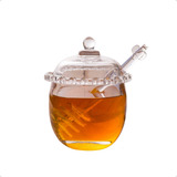 Meleira Pearl Heart Cristal C/ Colher Para Mel Lyor
