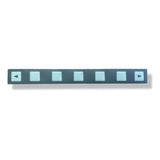 Membrana Para Cnc Fanuc 7 Teclas 200mm Romi S/flat