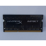 Memória Gamer Notebook Hyperx Impact Ddr3 1600 Mhz 4 Gb