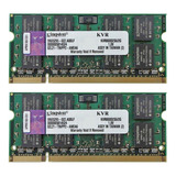 Memória Kingston Notebook 4gb (2x2gb) Ddr2