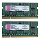Memória Kingston Notebook 4gb (2x2gb) Kvr667d2s5 Ddr2 667mhz