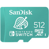 Memória Micro Sd De 512 Gb Para Nintendo Switch 4k 100 Mb/s