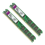 Memória Pc Kingston 4gb (2x2gb) Ddr2-800 Pc2-6400 Kvr800d2