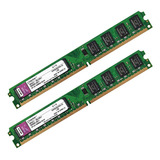 Memória Pc Kingston 4gb (2x2gb) Ddr2 800mhz Pc2 6400 Kvr800