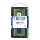 Memória Ram 8 Gb 1x8gb Kingston Kvr24s17s8/8 Notebook M84