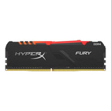 Memória Ram Fury Ddr4 Rgb Color Preto 8gb 1 Hyperx Hx426c16fb3a/8