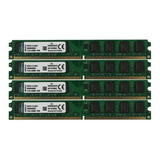 Memória Ram Kingston Ddr2 8gb 4x2gb Pc2-6400u 800mhz