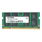 Memória Ram Notebook Elpida 2gb Ddr2 667mhz Pc2 5300s 1.8v