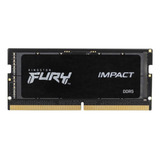Memória Ram Para Notebook Ddr5 16gb 4800mhz Cl38 Kingston Fury Impact Kf548s38ib/16 Sodimm Preto