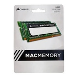 Memória Sodimm Notebook 8gb 2x4 Ddr3 1333 Mac Corsair 1242