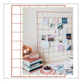 Memory Board Rose Gold Painel De Foto Grade De Fotos 30x40cm