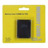 Memory Card Ps2 128 Mb Compatível Com Playstation 2 Fat Slim