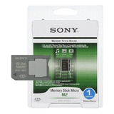 Memory Stick Pro Duo Adaptador + Cartão 1gb / Sony Dsc-w215