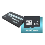 Memory Stick Pro Duo Adaptador + Cartão 8gb / Psp Sony