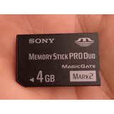 Memory Stick Pro Duo Sony 4gb Original/usado