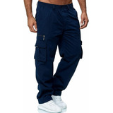 Men Straight Leg Pants Work Pants Jogger Pants Multi Pockets