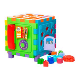 Mercotoys Cubo Didático Formas Encaixar Brinquedo Educativo Beb Cor Colorido