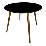 Mesa 80cm Redonda Mdf Jantar Pe Palito Chapa Inclinada 