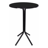 Mesa Alta Bistrô C Tampo Redondo 60cm Bar Mesa Alta Pés Aço