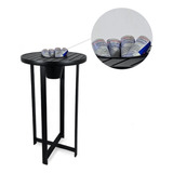 Mesa Alta Bistro Em Aluminio Com Balde/champanheira Premium