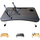 Mesa Apoio Madeira Mdf+ Suporte Ajustável Notebook Cama Sofá