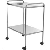 Mesa Auxiliar Em Aço Inox 60x40x80 + Frete Grátis 